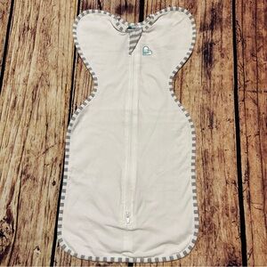 Love to Dream Swaddle UP Original 1.0 TOG White/Grey Newborn Sleep Sack